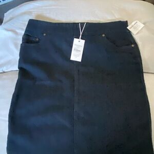 Classic Dark Blue Denim Skirt